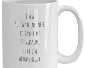 Software Engineer Mug, Gift Ideas For Software Engineers, Software Engineers Coffee Cup