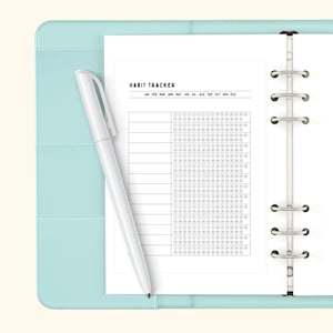 Habit Tracker Seite, undatierter D.I.Y Planer, großer Planer Sticker, tägliche Aufgaben, Aufgabenerinnerung, aa105 p1