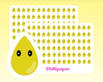 Potty training, Habit tracker stickers, Pee drops stickers, Urine reward stickers, Water intake, Planner #1243
