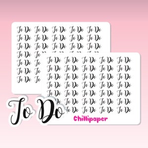 To Do planner stickers UK, script #1204