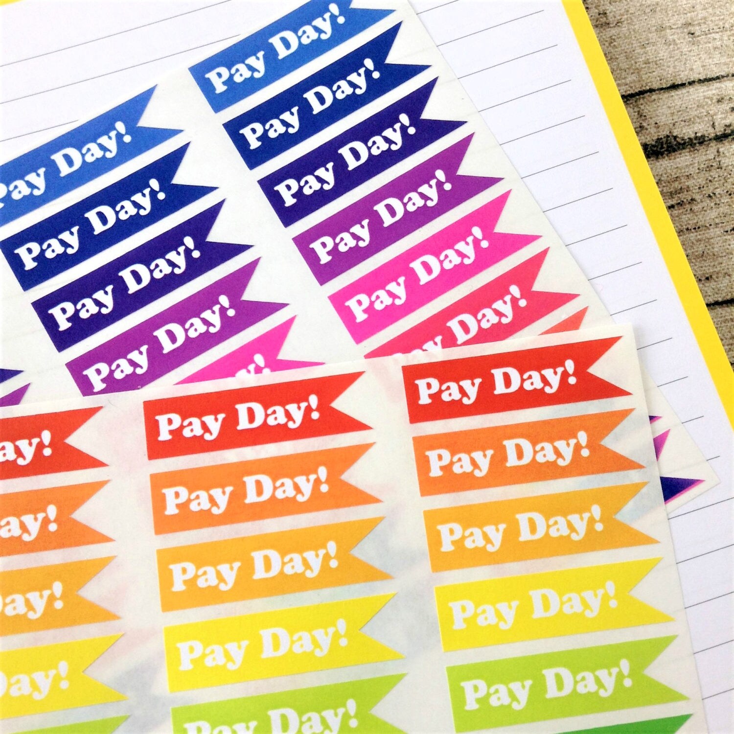 72 Pay Day/Payday Planner Stickers Filofax Erin Condren | Etsy