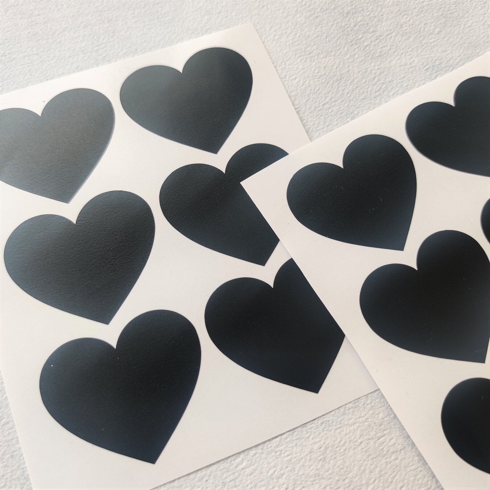 24 große schwarze Valentinsherzen Große Herzen Valentine | Etsy