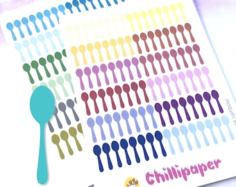 Spoon theory, Spoonie, Bujo stickers, Planner Stickers, Chronic illness, Energy level, Fatigue, tiredness #1086