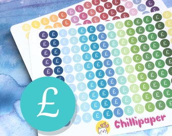 Mini pound sign | Bujo stickers | Planner Stickers | Bill planning for journals Chillipaper #1111