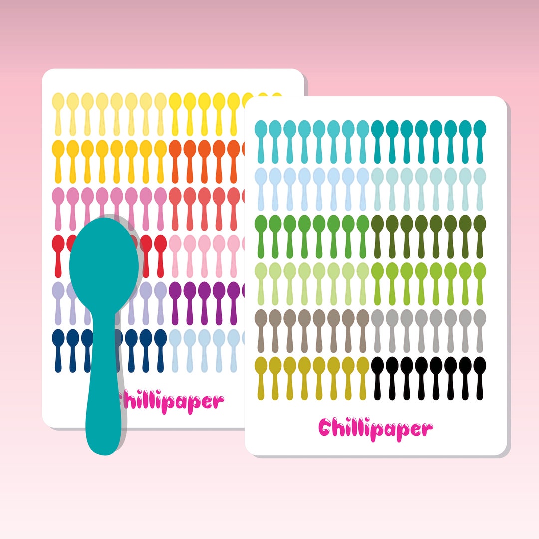 Spoon Theory, Spoonie, Bujo Stickers, Planner Stickers, Chronic Illness