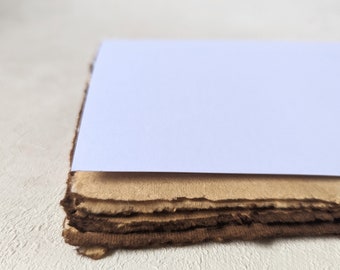 Art junk journal, handmade, Creative journal, White, Deckle edge, Watercolour handmade paper, Mixed media journal