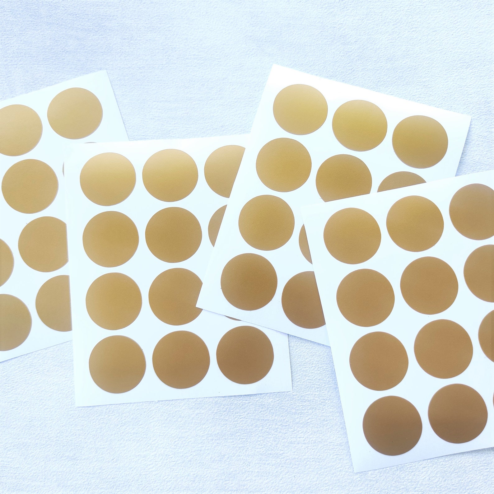 48 Gold Circle Stickers Gold Circle Mini Decals Gold Circle Etsy UK