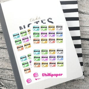Kawaii Kreidetafeln, Planner Sticker, Kawaii Aufkleber, Kreditkartenaufkleber, #1051
