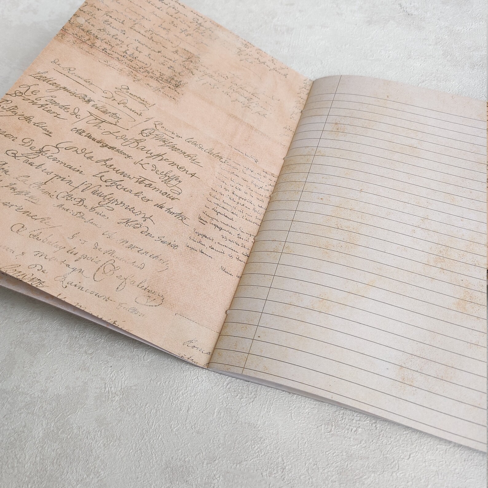 Mindfulness Journal / Gratitude Journal, Vintage Ephemera Handmade Junk Journal, Birds, Nature ...