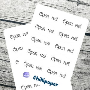80 Open Me Stickers. Open Me Seals. Open Envelope Seals. Open Me ...