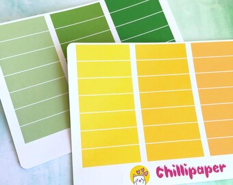 Blank header stickers measure 1.5 inches x 10mm blanks Bujo stickers, Planner Stickers for all planners, Chillipaper #1120