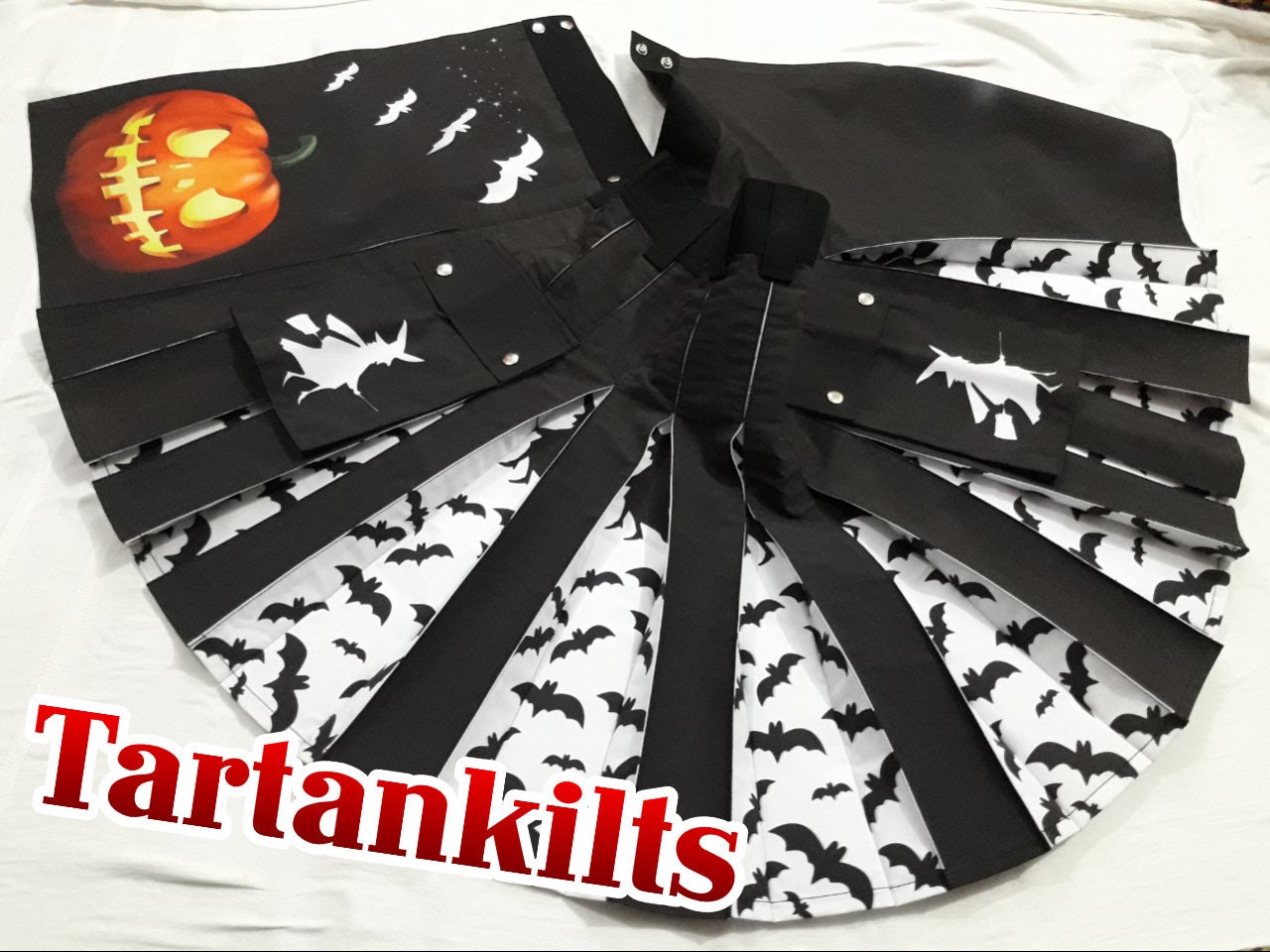 Image of Halloween Gothic Style Kilt | Gifts Custom Made Utility Kilt
