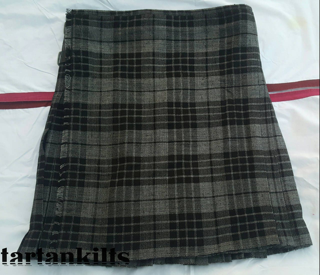 Image of Sale Sale Gray Tartan Kilt Custom Made Size Length