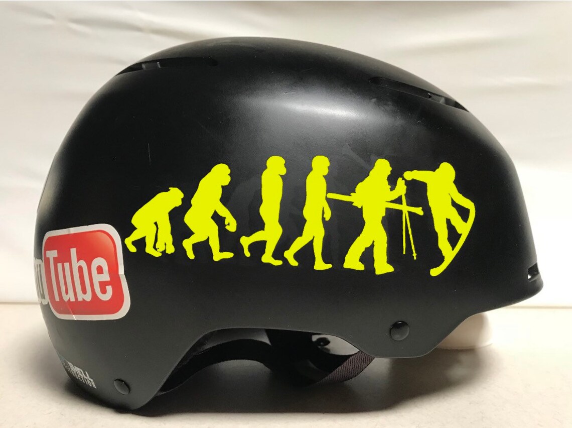 Yellow Snowboard Evolution Sticker Etsy