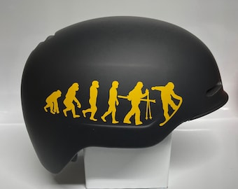 Yellow Snowboard Evolution Sticker