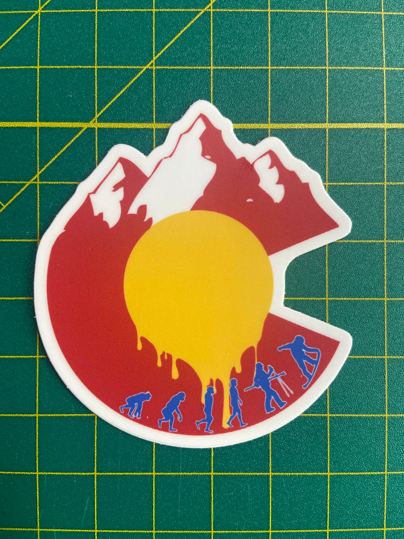 Colorado Snowboard Evolution Sticker Etsy