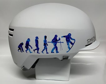 Blue Smoke Evolution Snowboard Sticker