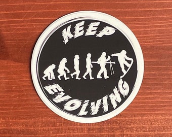 Keep Evolving Snowboarding Evolution Sticker