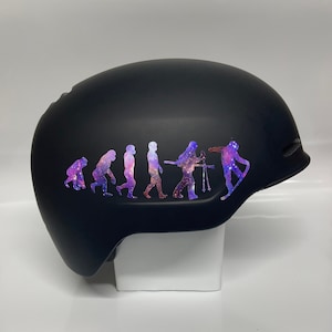 Galaxy Snowboarding Evolution Sticker