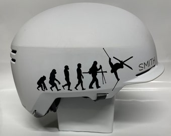 Black Skiing Evolution Sticker