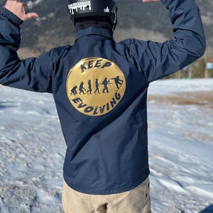 Snowboard Evolution Wind Breaker Navy Blue image 3