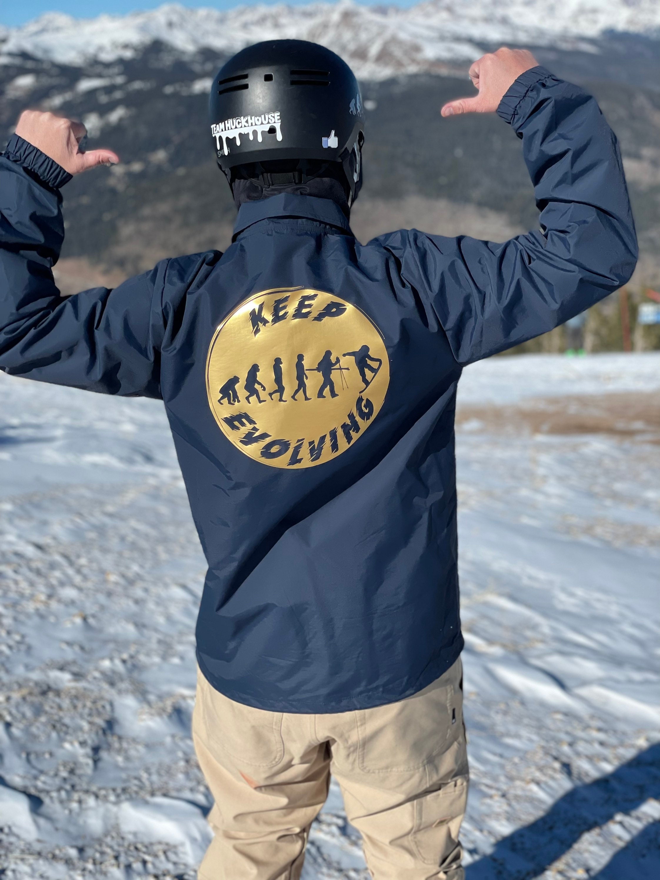 Snowboard Evolution Wind Breaker - (navy Blue) - Etsy