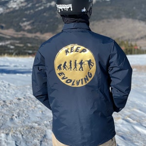 Snowboard Evolution Wind Breaker Navy Blue image 4