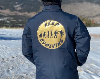 Snowboard Evolution Wind Breaker - (navy Blue) - Etsy