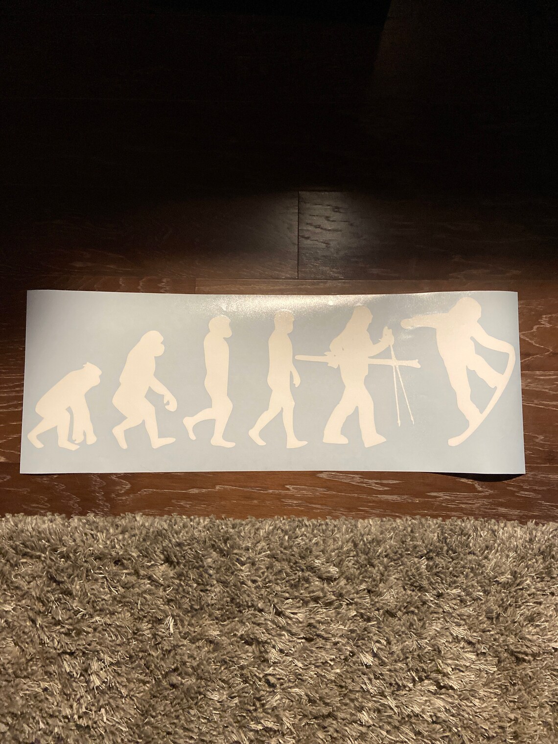 Large Snowboarding Evolution Sticker Etsy Singapore