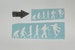 Small White Snowboarding Evolution Sticker 