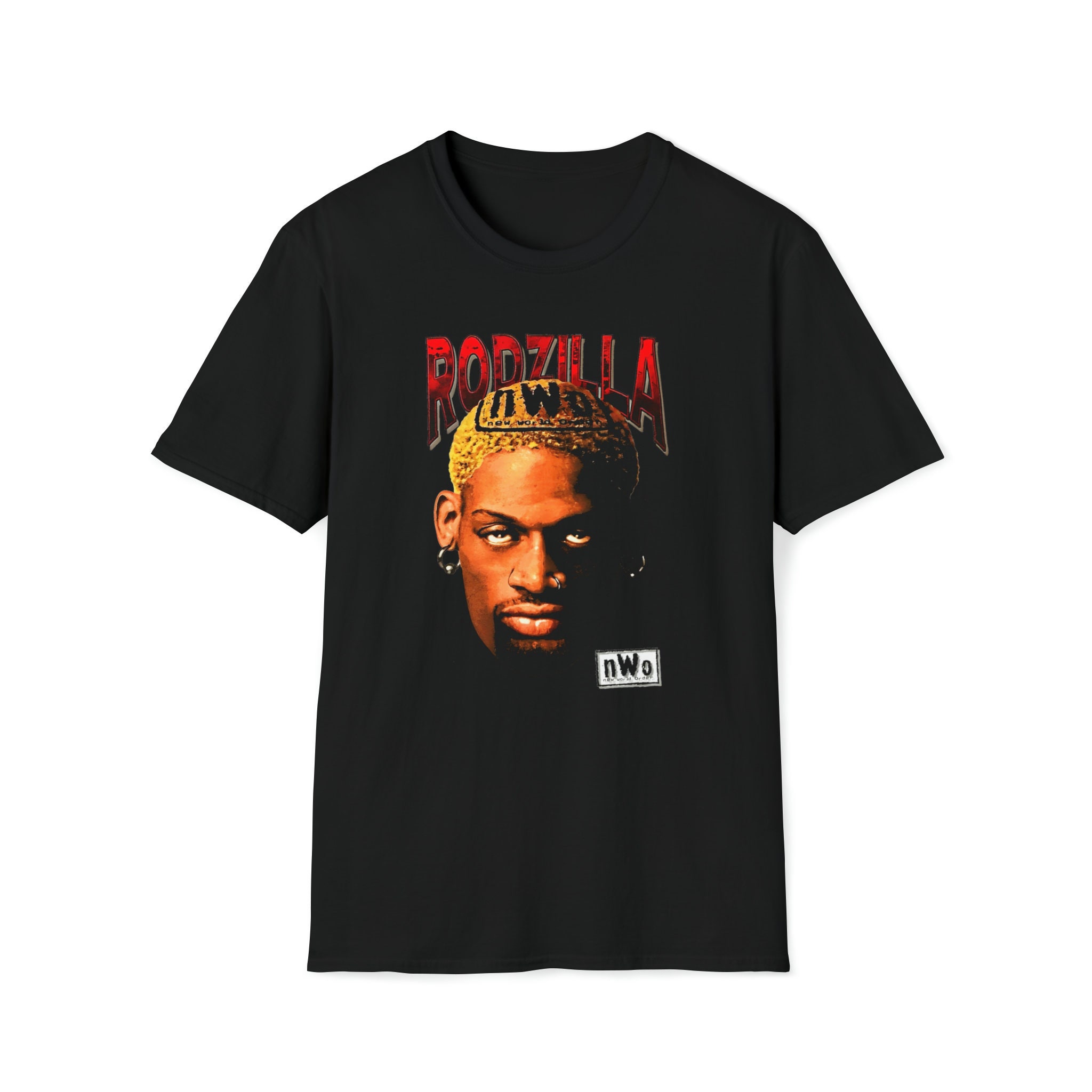 Dennis Rodman Graphic Tee Shirt Sweatshirt Hoodie Mens Womens Double Sided  Chicago Bulls Basketball Shirts Dennis Rodman Nwo Shirt Rodzilla Wcw Monday  Nitro Tnt - Laughinks