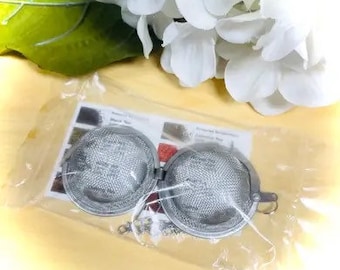 One Round Mesh Ball with Chain Tea Infuser Ships within 3 business days from USA