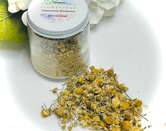 Chamomile Blossom Organic Loose Leaf Tea in Jar