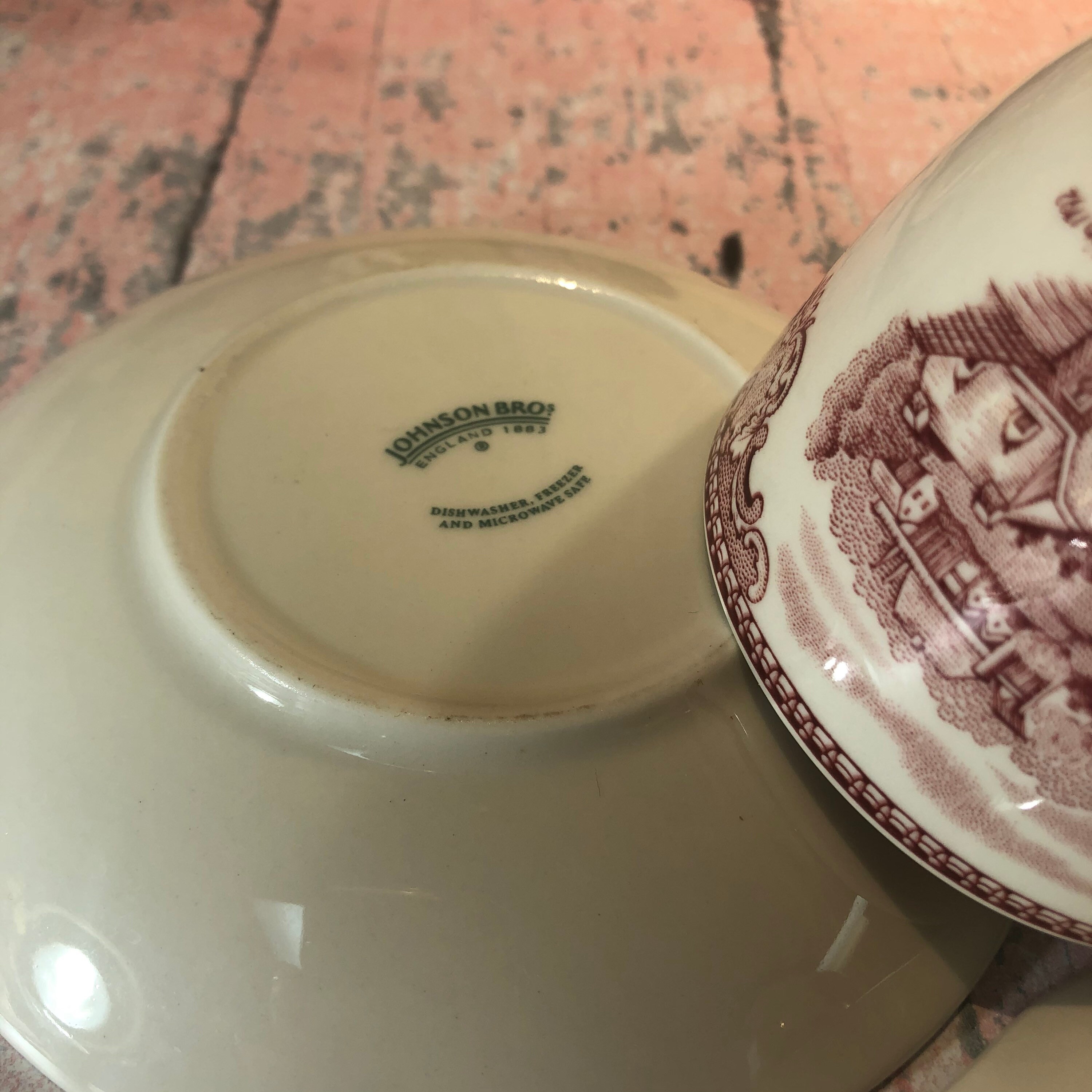 Johnson Brothers Set of Two Cups and Saucers Old British Etsy