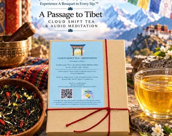 Cloud Shift Oolong Tea with Goji Berry, Audio Guided Meditation, Boxed
