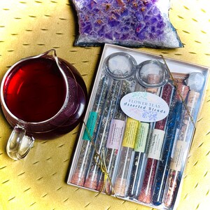 8 Assorted Blends Loose Leaf Tea Sampler Gift Set or Choose No Caffeine ...