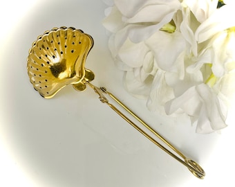 Shell Shaped Gold Loose Leaf Tea Infuser
