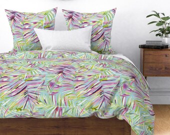 Palm Leaves Duvet Etsy