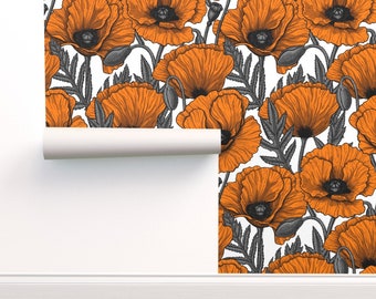 Poppy Wallpaper Etsy Poppy Wallpaper Etsy