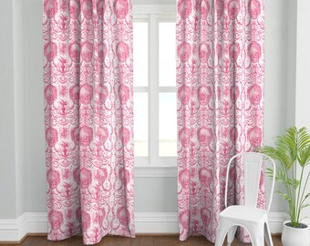 Toile Curtain Fabric Etsy