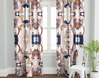 Blush Pink Curtains Etsy