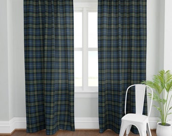 Plaid Curtains 70 Handmade Options And Ideas Etsy