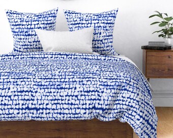 Cobalt Blue BrylaneHome Ava Embroidered Cotton Sham King