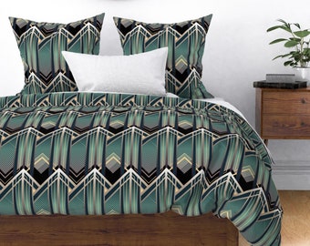 Art Deco Bedding Etsy