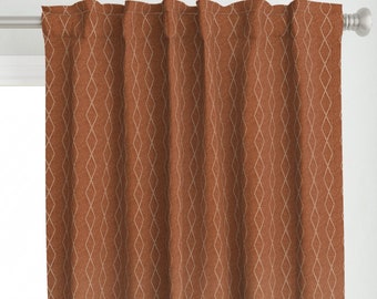 Rust Curtains Etsy
