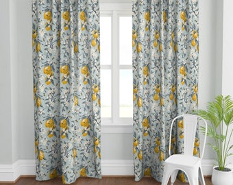 Lemon Curtains Etsy