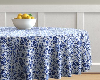 Folk Art Tile Rosemaling by peacoquettedesigns Scandinavian Table Runner Boho Hygge Tile Cotton Sateen Table Runner by Spoonflower