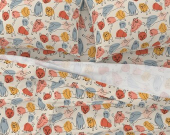 Cat Sheet Set Etsy