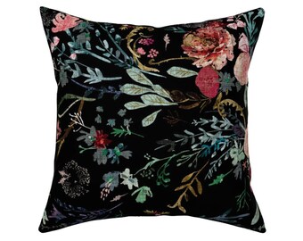 black floral pillows