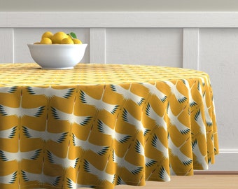 Whooping Crane Dinner Napkins - Whooping Crane Set of 2 Smoke by katerhees Endangered Species Cloth Napkins by Spoonflower